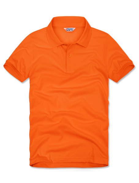 重庆定做橘色t恤衫,定做纯棉拉架t恤厂家