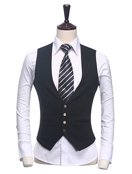 重庆定制韩版男士修身马甲