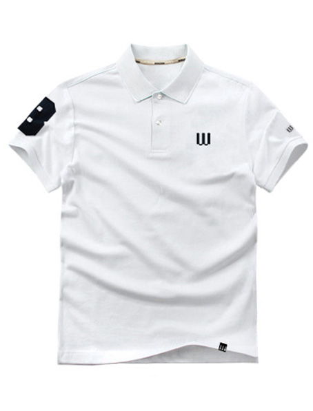 重庆订购白色t恤衫,定做翻领t恤衫公司