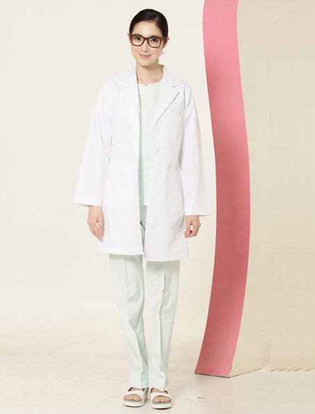 重庆订做女款长袖医生工服,韩版短款医护服装