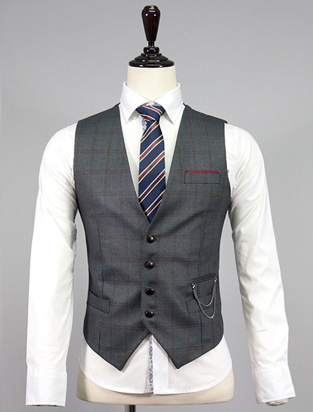 重庆纯毛马甲面料,灰色西服