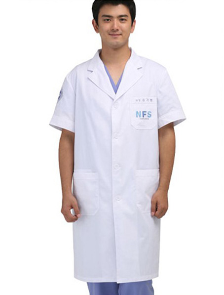 重庆实验室白大褂厂家,短袖医生工服