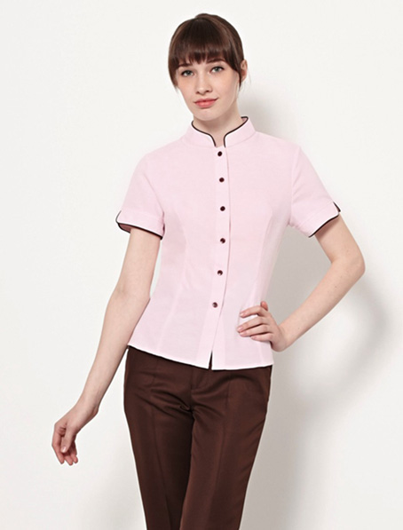 重庆订做酒店立领保洁服