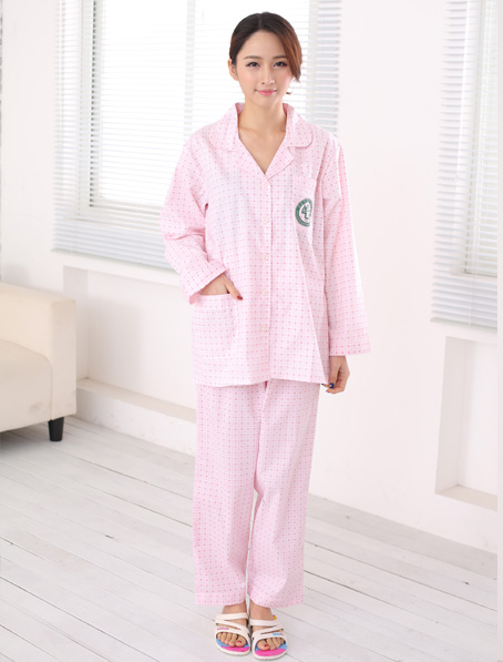 重庆粉色女款病号服定做,纯棉分体病号服厂家批发