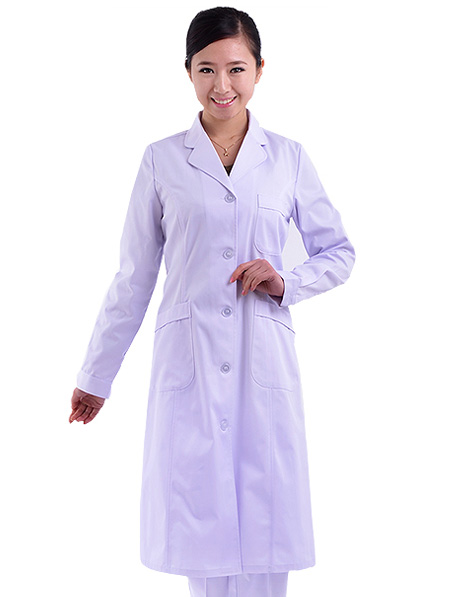 重庆批发冬季医生工作服,长袖医护白大褂定做批发