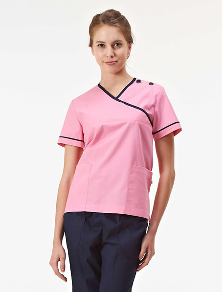 重庆定制洗手衣,粉色全棉刷手衣订做公司