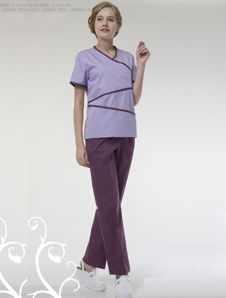 重庆浅紫刷手衣订做,定做手术服公司