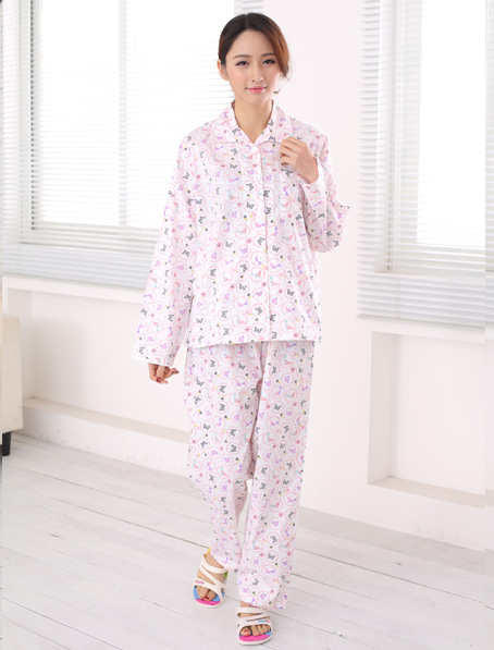 重庆女款时尚印花病号服定做,新款病号服款式设计公司