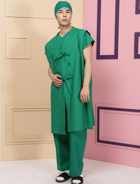 重庆定制短袖手术服,无袖手术袍批发