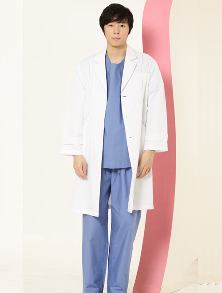 重庆男士医生白大褂工作服订做加工厂家