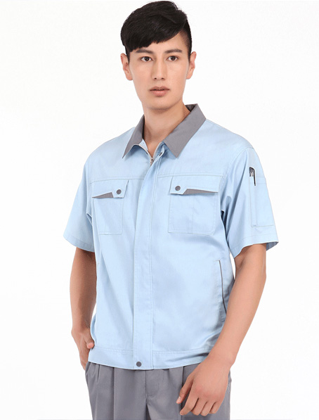 重庆短袖厂服定做厂家,夏季半袖工作服订做公司