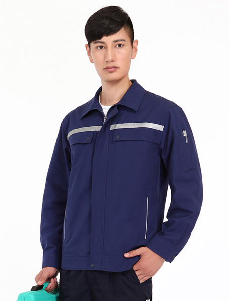 重庆长袖反光工作服订做,定制冬季工作厂服公司