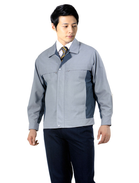 重庆长袖米色夹克工作服定做厂家