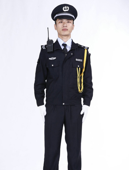 重庆新款保安服款式,定做黑