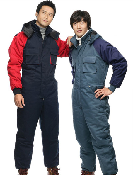 重庆风电连体棉服制服,连体防寒服订做
