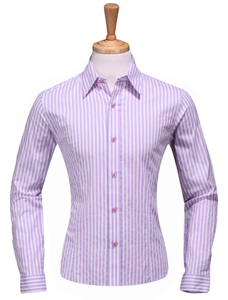 重庆定做男士条纹衬衣厂家