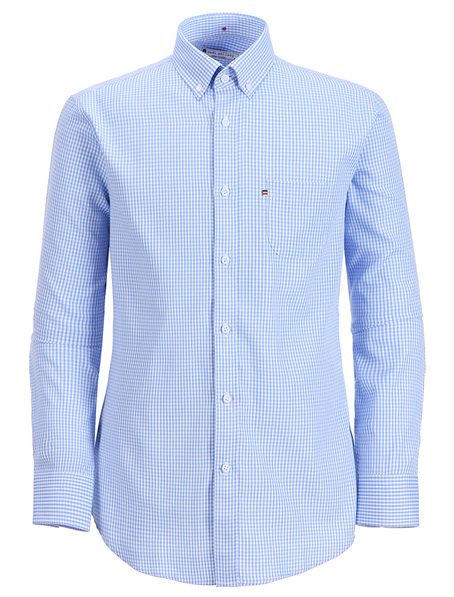 重庆订购休闲格子男衬衣工厂