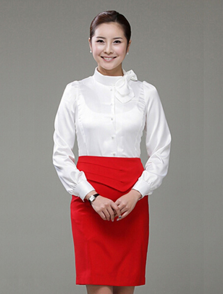 重庆定做航空学校女衬衫厂家,空乘制服衬衣订做加工