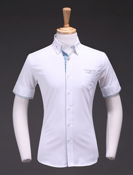 重庆订做男款白色短袖衬衫公司哪个好?
