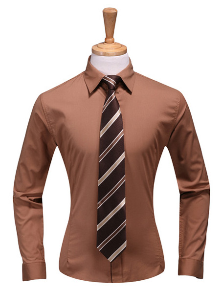 重庆男士正装衬衫,订做长款修身衬衣