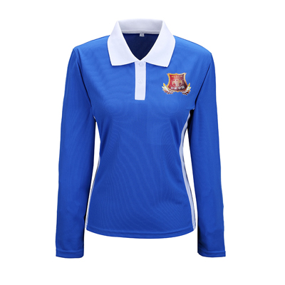 重庆女式蓝色秋季T恤衫定做