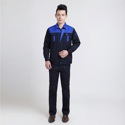 重庆2015年男士蓝黑工作服定